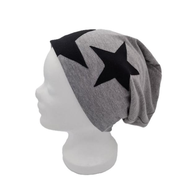 Beanie Mütze Sterne, ca. 52 cm Umfang