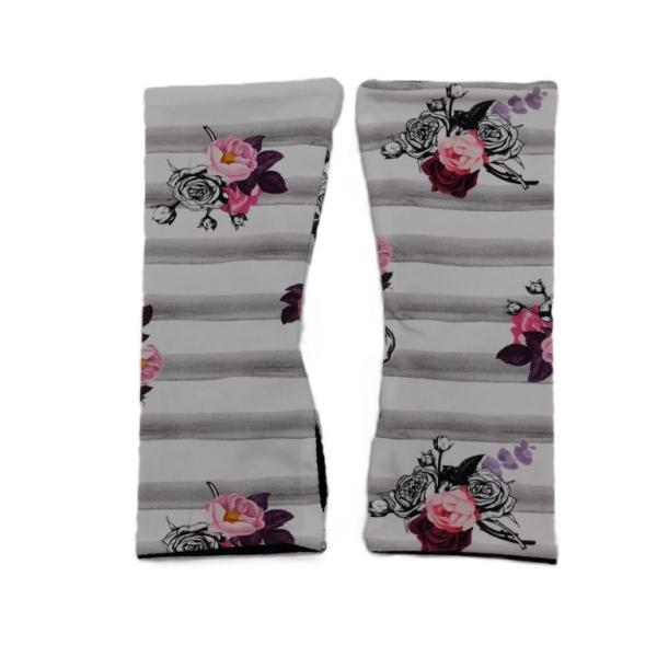 Armstulpen Skull mit Blumen