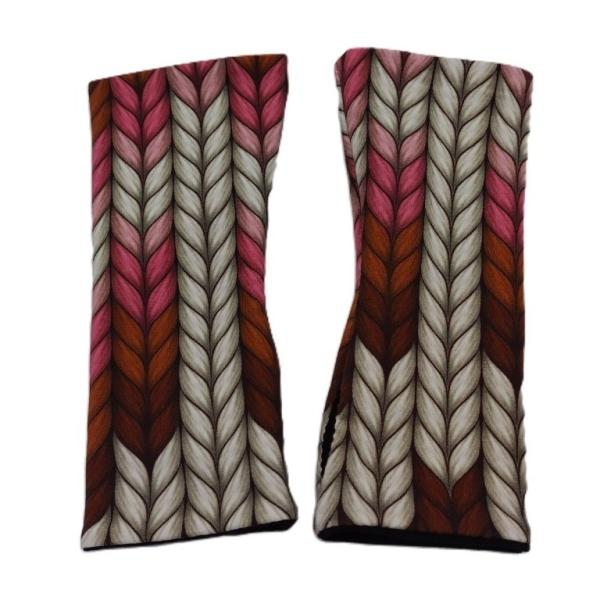 Wende- Armstulpen mit Daumenloch Strickmuster