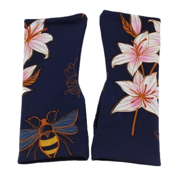 Wende- Armstulpen mit Daumenloch Biene