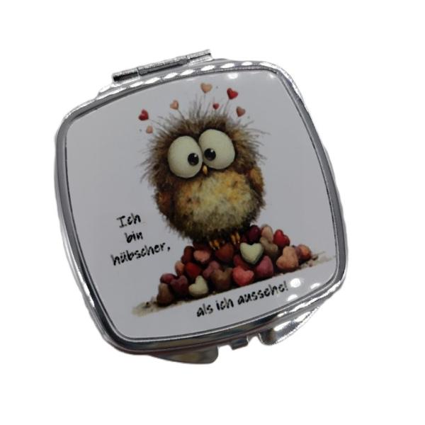 Taschenspiegel lustiger Vogel