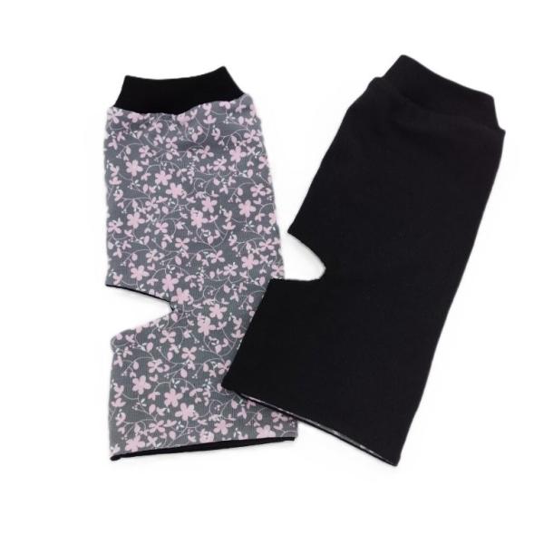 Wende-Yogasocken Blümchen rosa