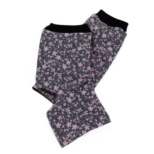 Wende-Yogasocken Blümchen rosa