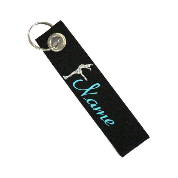 Schlüsselanhänger Eiskunstlauf mit Name