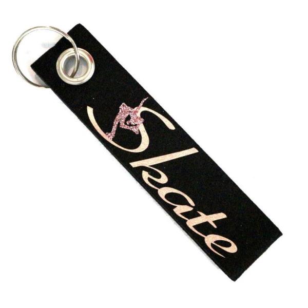 Schlüsselanhänger Eiskunstlauf Skate rosa