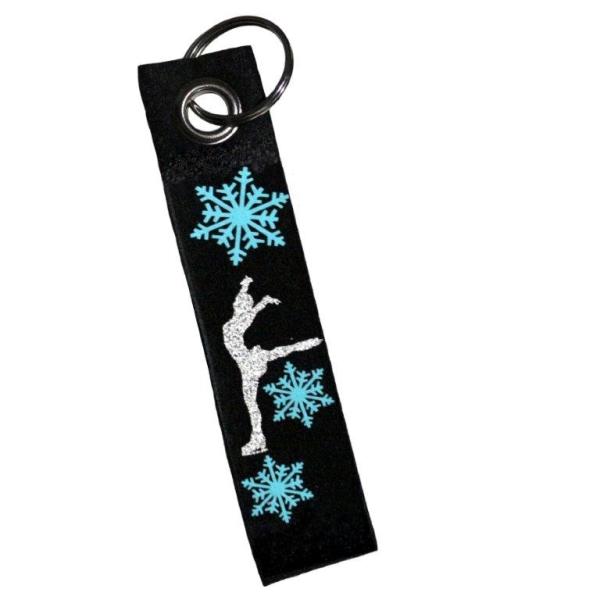 Schlüsselanhänger Eiskunstlauf Schneeflocken
