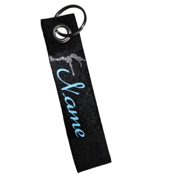 Schlüsselanhänger Eiskunstlauf mit Name