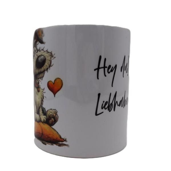 Tasse Hund liebhaben