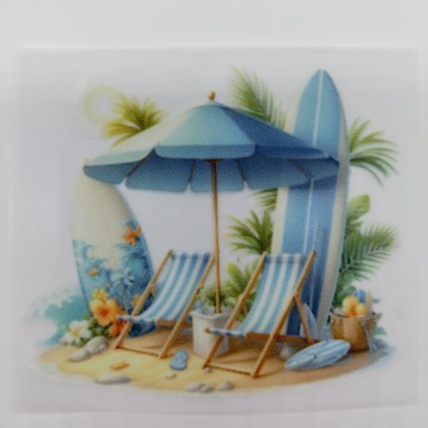 Bügelbild Strandliege