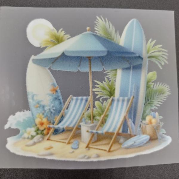 Bügelbild Strandliege