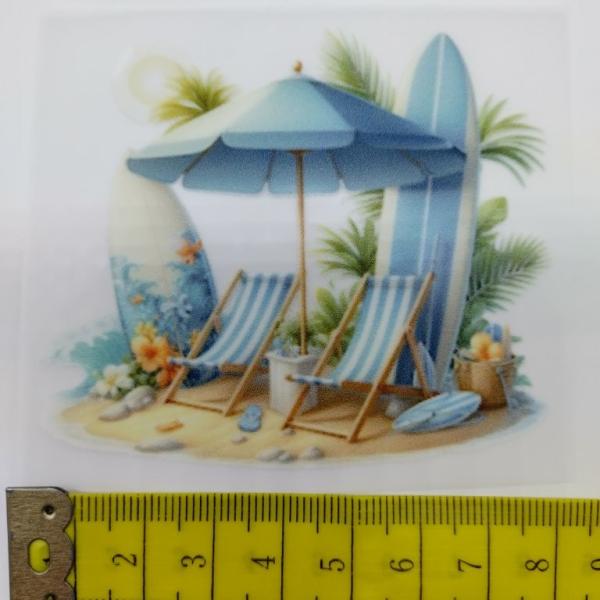 Bügelbild Strandliege