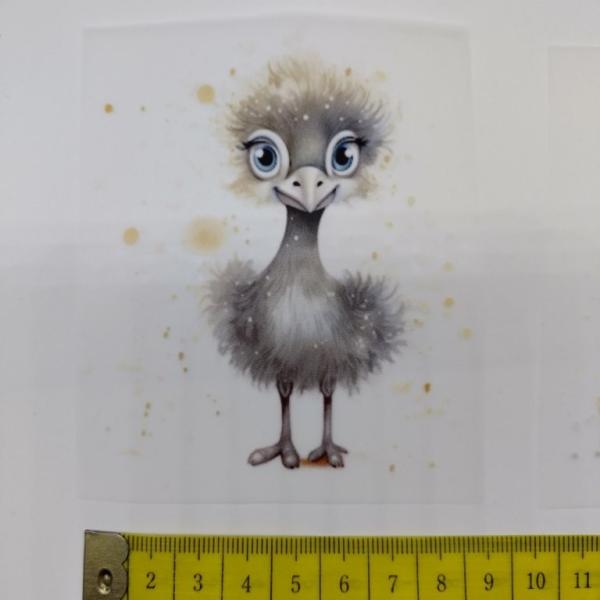 Bügelbild Straußenbaby