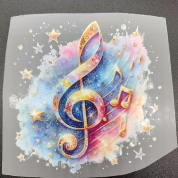 Bügelbild Notenschlüssel