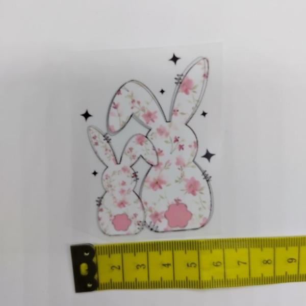 Bügelbild Blumenhase