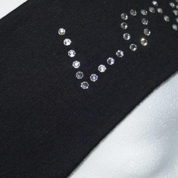 Stirnband mit hochwertigen Glitzersteinen Love