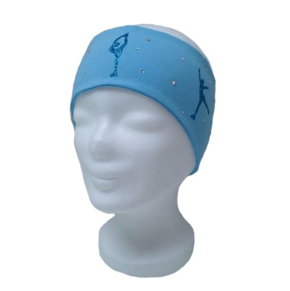 Stirnband Eiskunstlauf Elemente hellblau