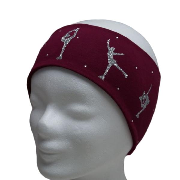 Stirnband Eiskunstlauf Elemente rot