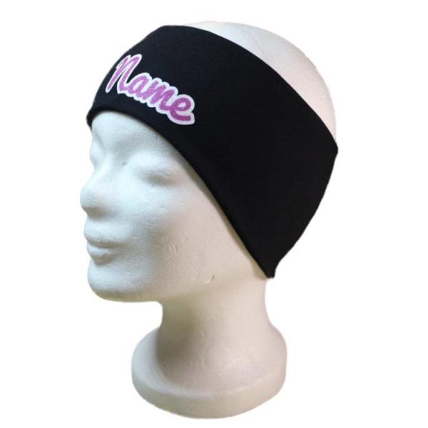 Stirnband mit Name pink Eiskunstlauf