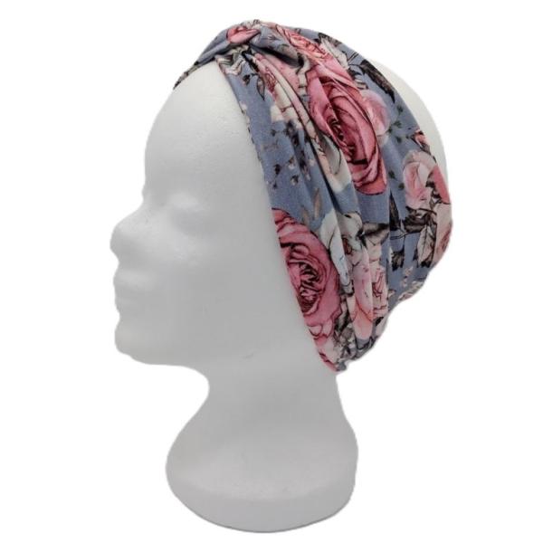 Stirnband, Knotenstirnband Rosen