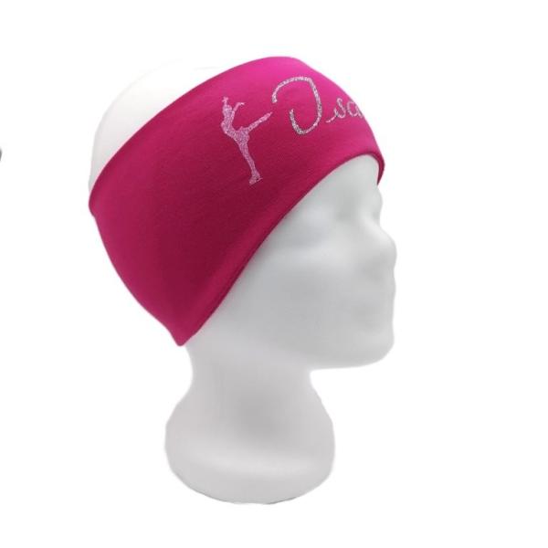 Stirnband mit Name pink