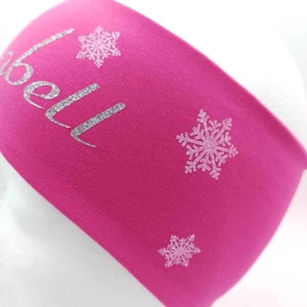 Stirnband mit Name pink