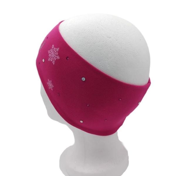 Stirnband mit Name pink, mit Steinchen