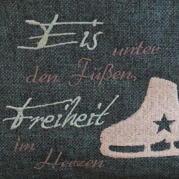 Tasche Eiskunstlauf Training, Bandentasche bestickt