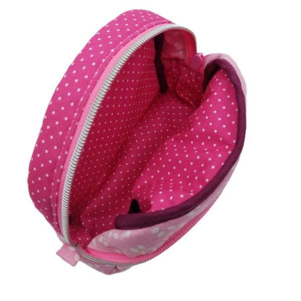 Schminktasche, Kosmetiktasche rosa Blätter