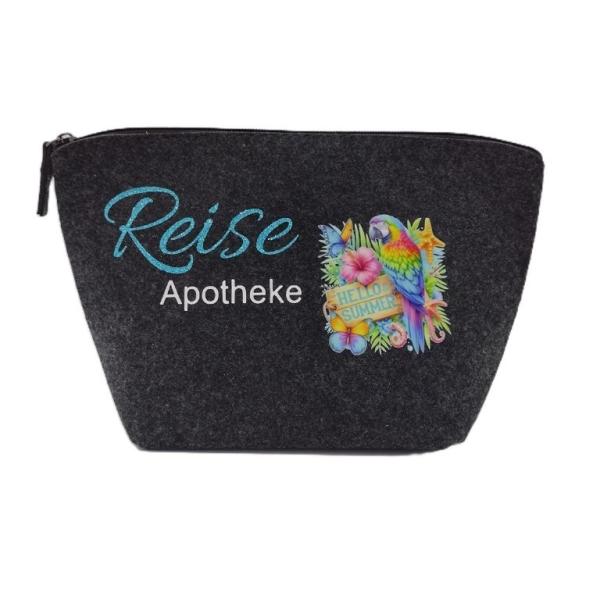 Filztasche groß, Reiseapotheke
