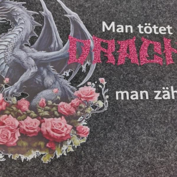 Filztasche groß, Drache