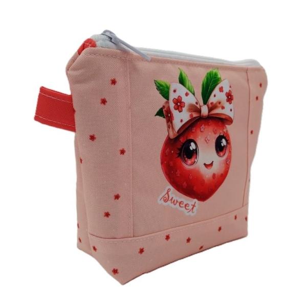 Kosmetiktasche süße Erdbeere