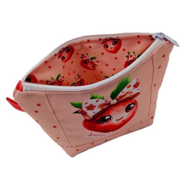 Kosmetiktasche süße Erdbeere
