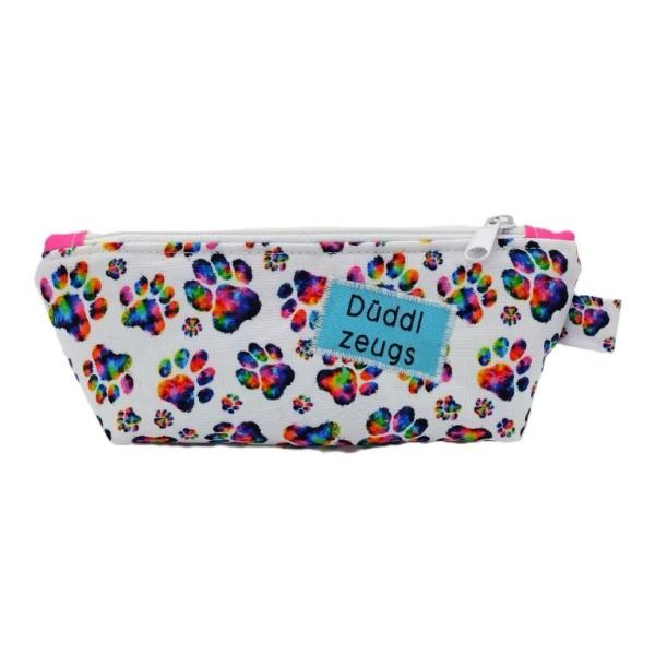 Stifte Mäppchen Pfoten weiß