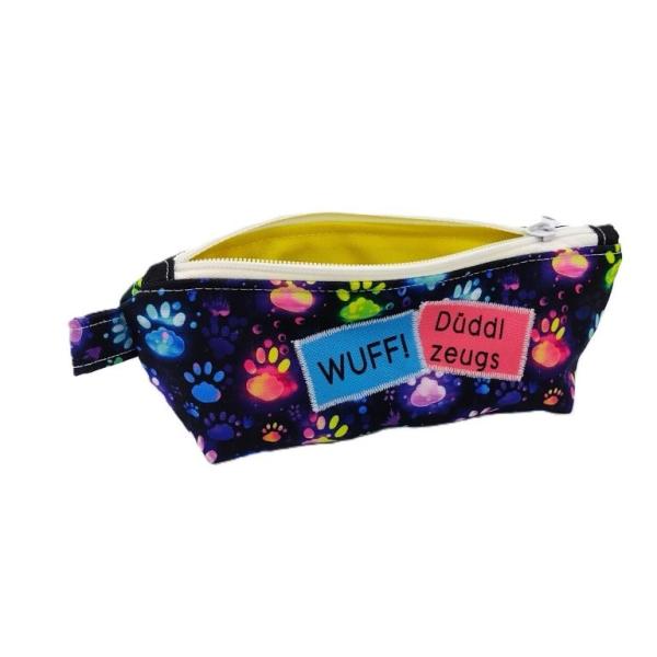 Stifte Mäppchen Pfoten schwarz-blau