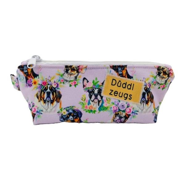 Stifte Mäppchen Hunde flieder