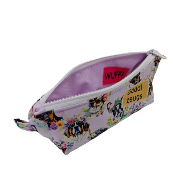 Stifte Mäppchen Hunde flieder