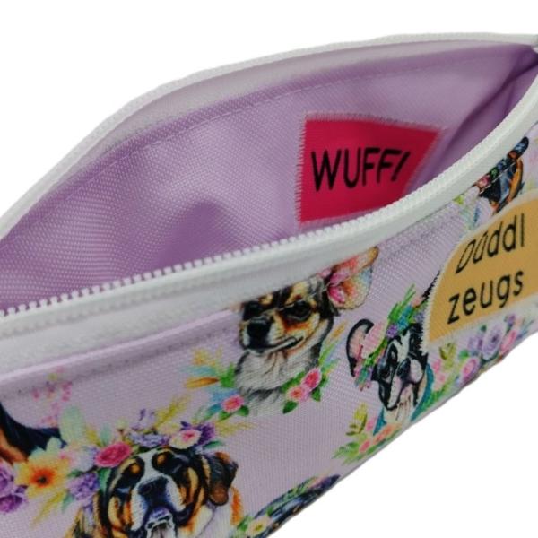 Stifte Mäppchen Hunde flieder