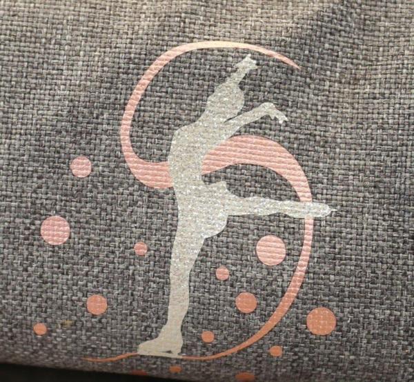 Stiftemäppchen Eiskunstlauf mit Name rosa