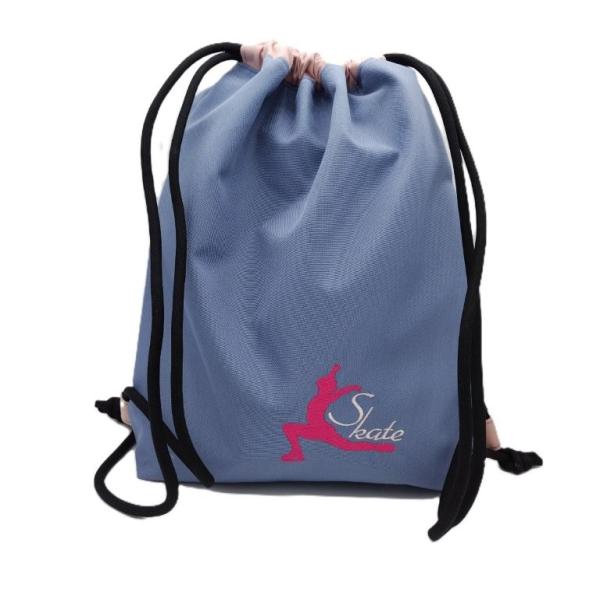 Turnbeutel bestickt, Eiskunstlauf