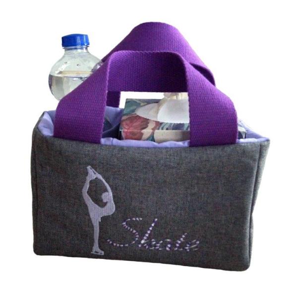 Tasche Eiskunstlauf Training, Bandentasche Skate flieder